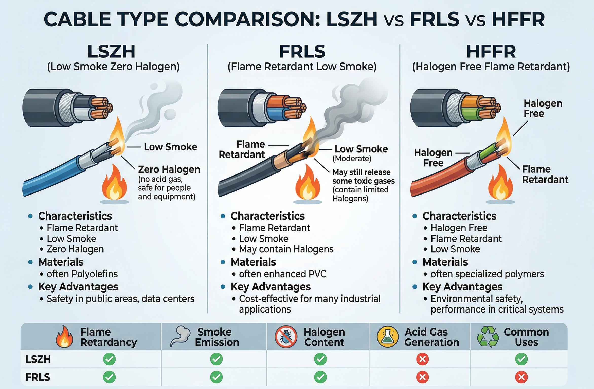 LSZH Compound Failure Reasons